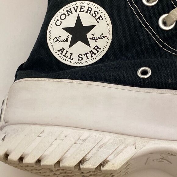 Converse Unisex Black White Chuck Taylor Lugged 2.0 Sneakers Size 6.5 8.5 - Picture 4 of 10